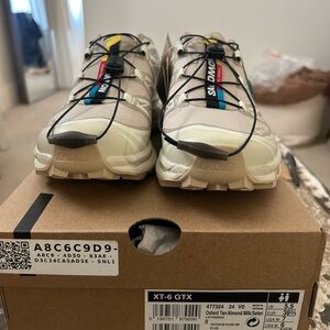 Salomon XT-6 GTX Almond Milk Sneakers
